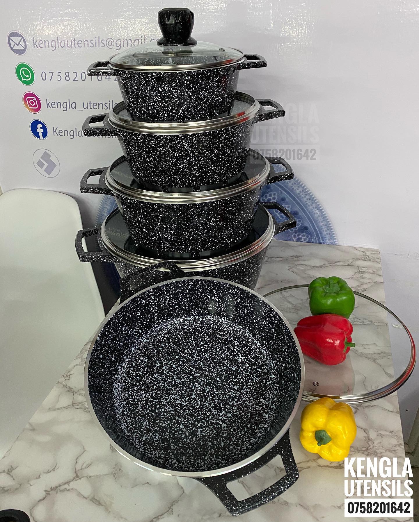 10pc-non-stick-granite-coated-cooking-pots-kengla-utensils