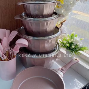 Rose Gold Nonstick cookware set