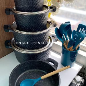 Nonstick Black Granite coated cooking pots