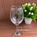 Set Of 6 330Ml Long Stem Gloreca Red Cherry Round Wine Glass