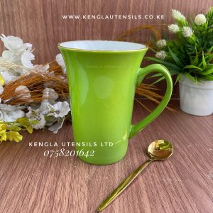 Set of 6 ceramic Green mugs