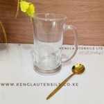 Set of 6 400mls transparent glass cup