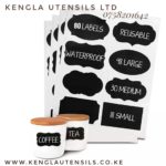 Pack of 80 waterproof chalkboard labels and one pen