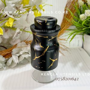 Black Gold marble Salt Shaker