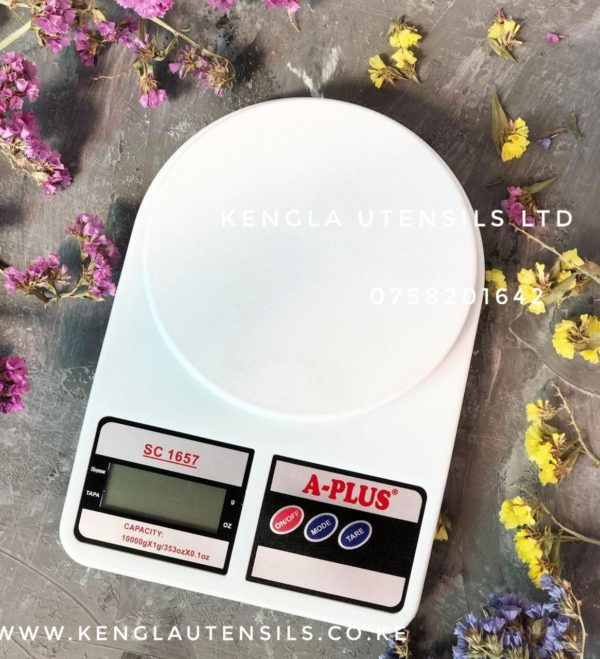 Electric kitchen weighing scale