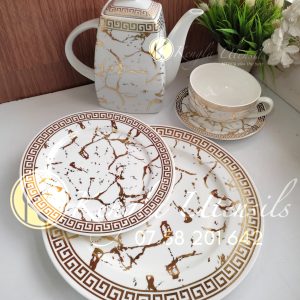30 piece Versace Ceramic Dinner Set.