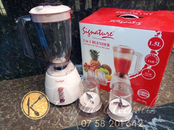 Signature juice blender 3 in 1 multipurpose blender SG-201 350W Unbreakable jar 1.5L