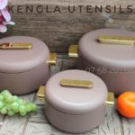 Forever Gold 3 Pieces Plastic Hot Pot. (Brown)