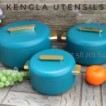 Forever Gold 3 Pieces Plastic Hot Pot. (Blue)