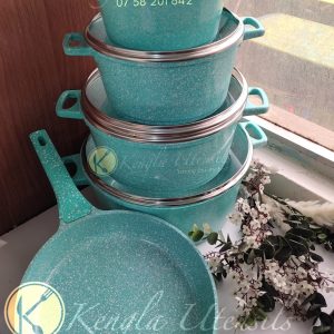 Turquoise 12PCS UAKEEN Cookware Granite Coating Germany Brand