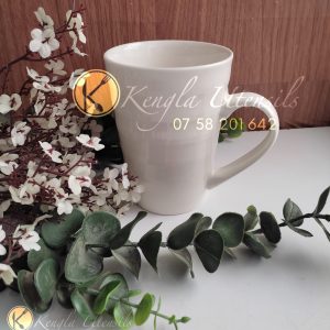 SET OF 6 OFF WHITE 600ML CERAMIC MUGS