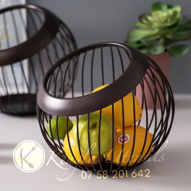 Metal Wire Fruit Bowl Sturdy Fruit Basket Fruit Holder – Kengla Utensils