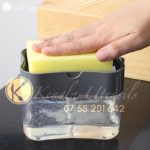 2-in-1 Manual Press Liquid Soap Dispenser Soap Dispenser Soap Pump Sponge Caddy.