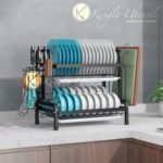 2 tier Stainless Steel RUST FREE drying dish rack.