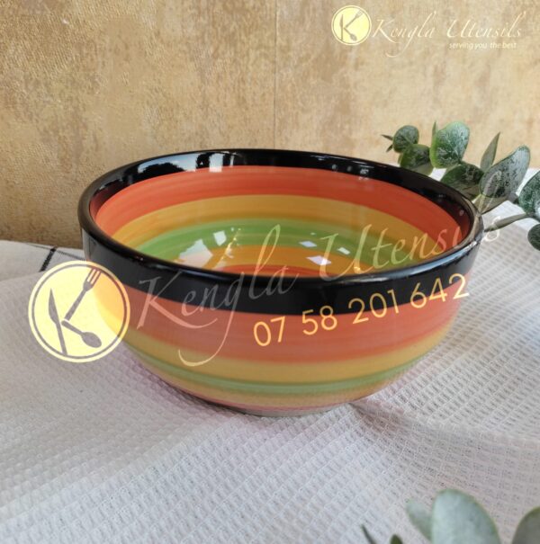 Set of 6 750ML  Multicolored Soup Cereal porridge ice cream fruit Ceramic Bowls.