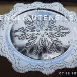 Set of 6 13 Inch Round Elegant Serve ware Charger Plate.Vintage