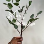 GREEN Eucalyptus Tree 5 Branches Round Leaves Artificial FLowers
