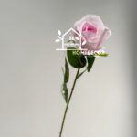 Faux Rose flower stem artificial decor Roses - Pink