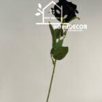 Faux Rose flower stem artificial decor Roses - Black