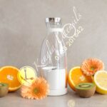 Premium Quality Magnetic Charger Portable Blender 350ml WHITE