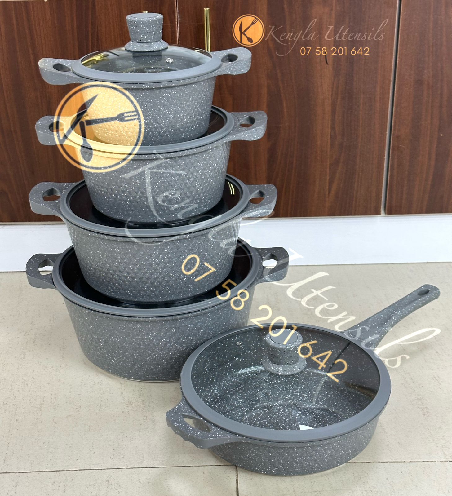 10 Pcs Original Bosch Granite Cookware set – Adeen's Fashion House