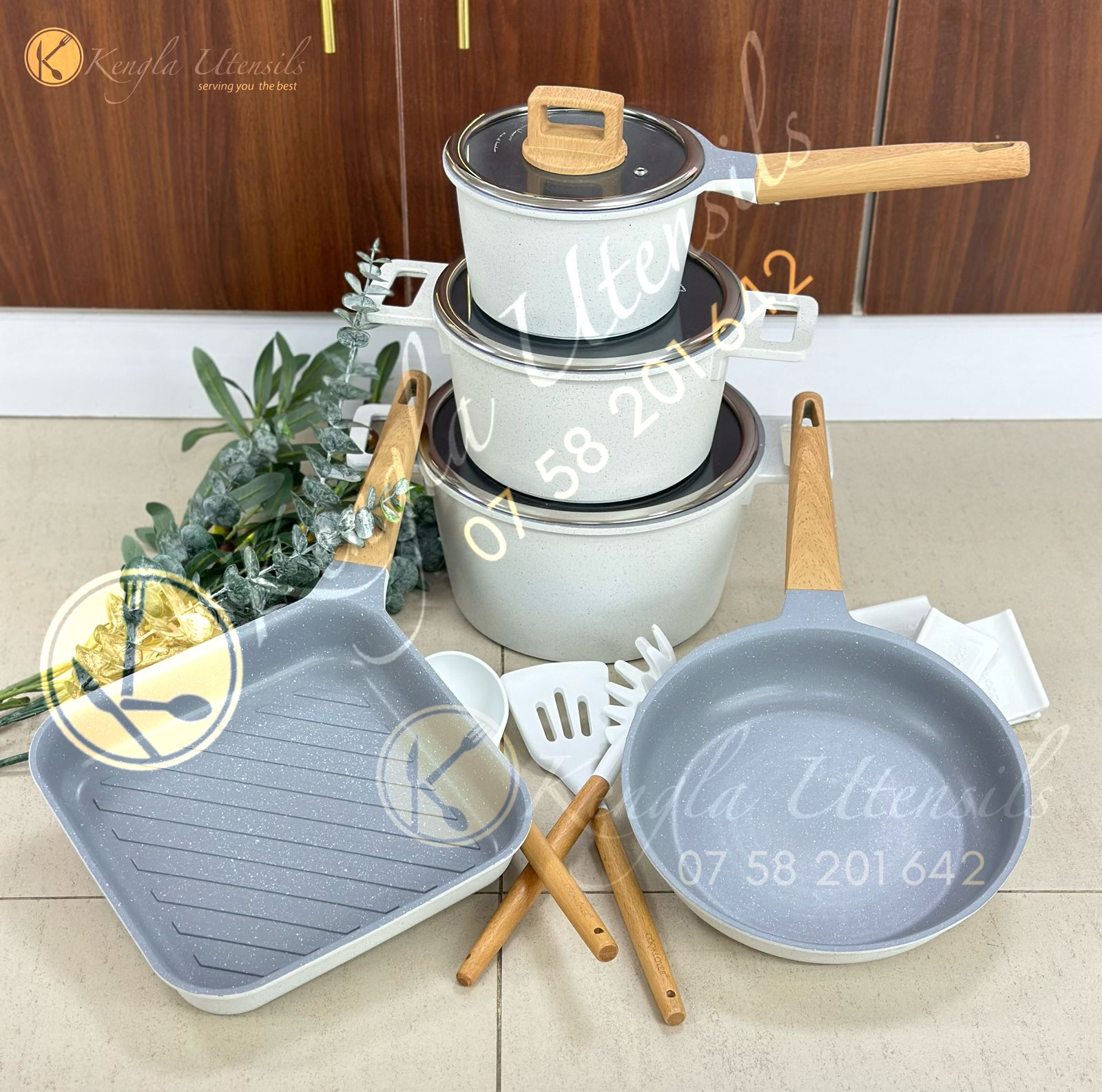 Combine  10pcs cooklover Granite cookware set