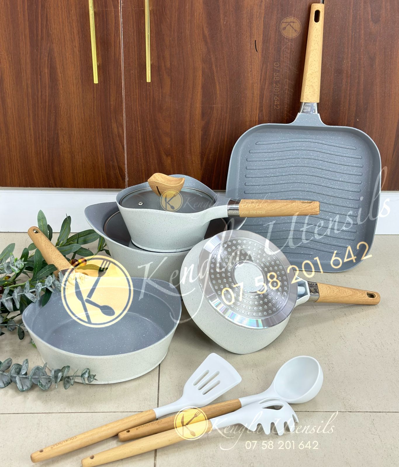 Hello,everyone,10pcs marble coating - Cooklover cookware