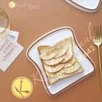 Ceramic Bread Shaped Snack Plate
