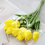 Bunch of 5 tulip flower stems - Yellow