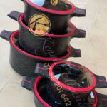 Original JIO/UCC 10 PieceGRANITE NONSTICK COOKWARE SET.BLACK