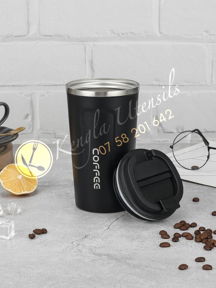 1pc GREY 1.2LTs Stainless Steel Flask Tumbler Cup with Straw, Lid and  Handle