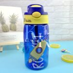 HAZEL 480Ml Kids Bpa Free Plastic Water Bottle Blue