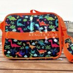 COCO 2-in-1 Dinosaur Insulated bottle & Lunch Bag. Orange