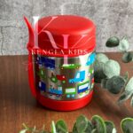 300Ml Red Blue Small Size Insulated Food Flask - Cars Trucks