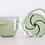COLLAPSIBLE SILICONE SNACK CUP -SAGE GREEN