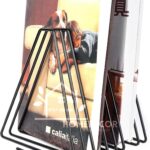 Metallic Flexible Book holder / Magazine organizer - 
BLACK
