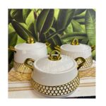 3 Piece Manxin Big Size Insulated Quality Hot Pot Set