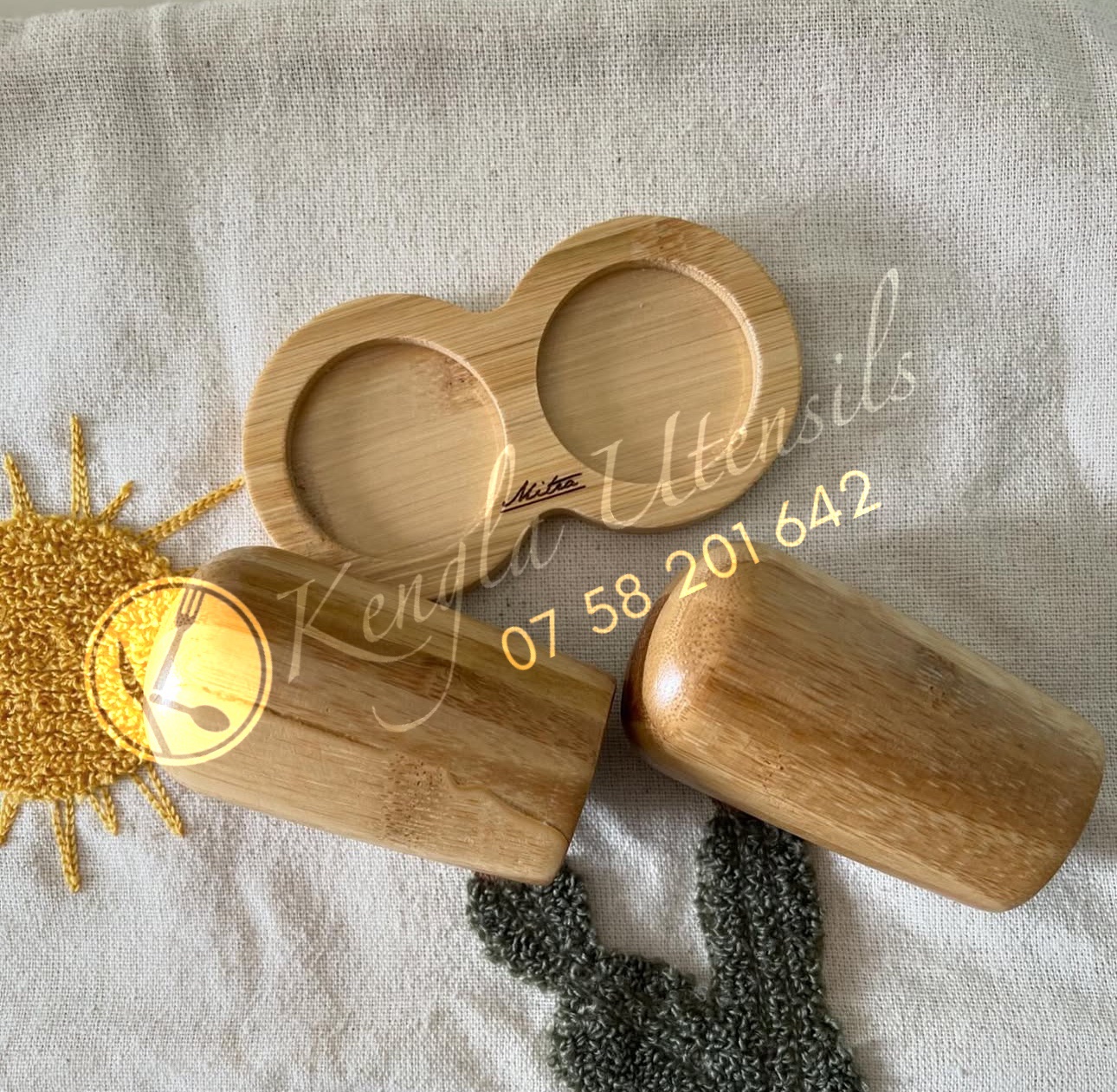 Bamboo Salt & Pepper Shaker Set