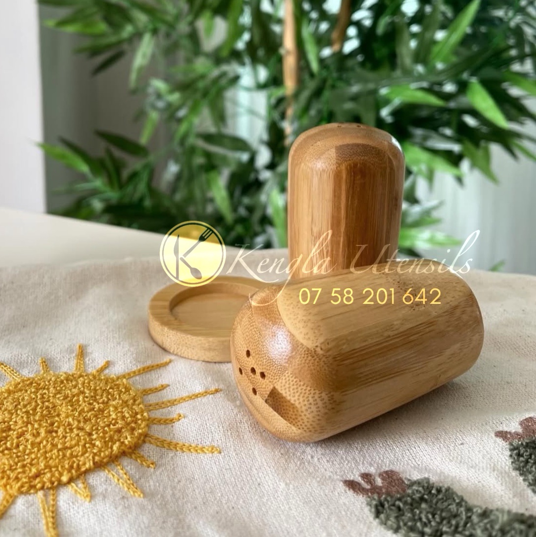 Bamboo Salt & Pepper Shaker Set